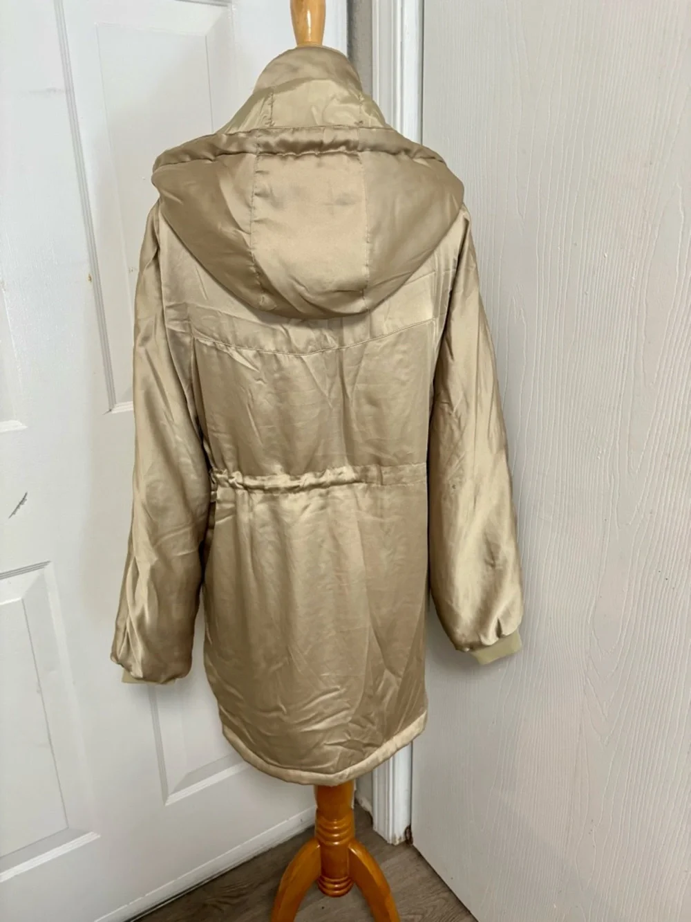 Urban Outfitters Mirabelle Satin Parka